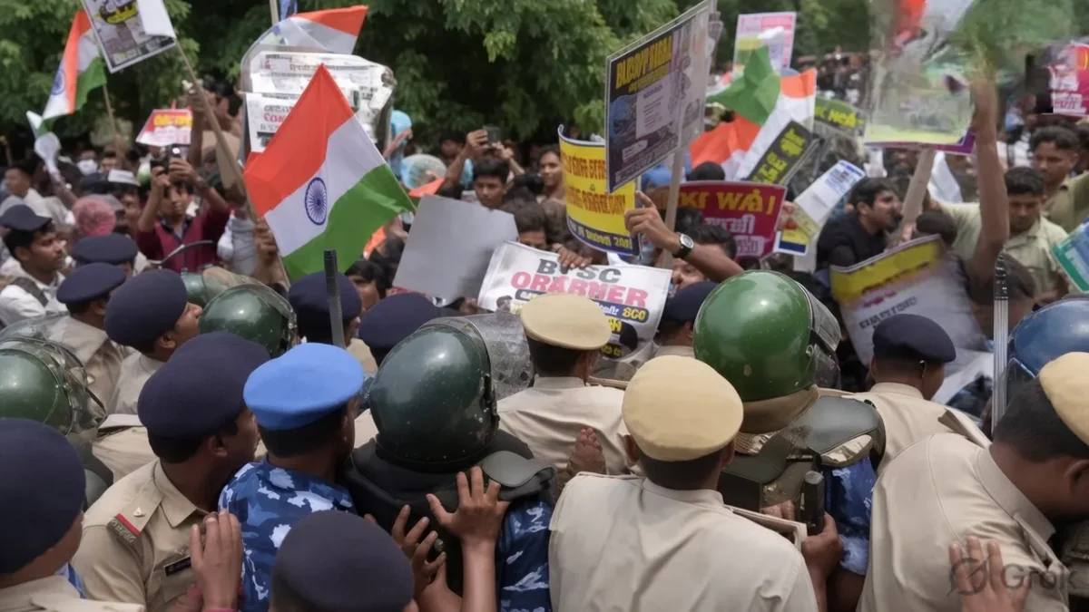 बिहार में भड़का BPSC छात्रों का गुस्सा, राजभवन मार्च के दौरान चले वाटर कैनन