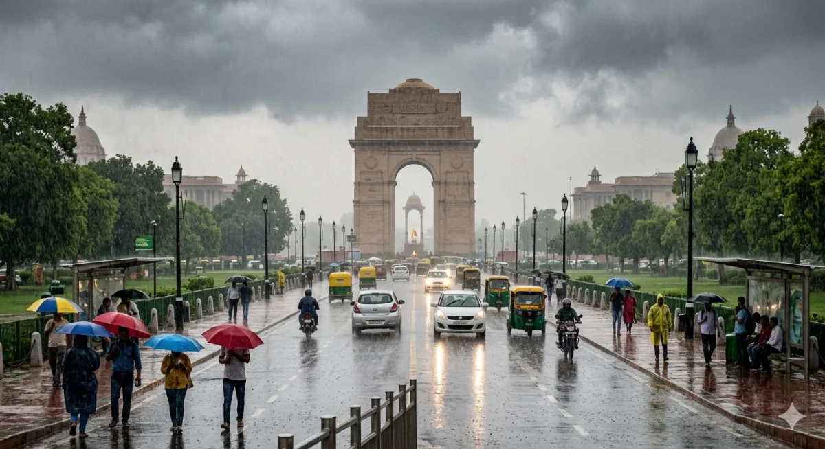 दिल्ली-NCR में बदला मौसम का मिजाज, झमाझम बारिश के बाद अगले 5 दिनों का नया अलर्ट जारी