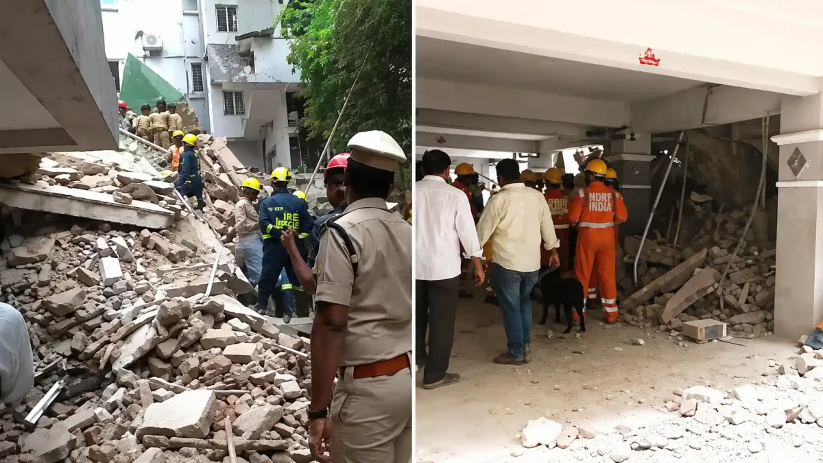 Hyderabad Building Collapse: मधापुर में ढही 7 मंजिला अवैध इमारत, 2 की मौत