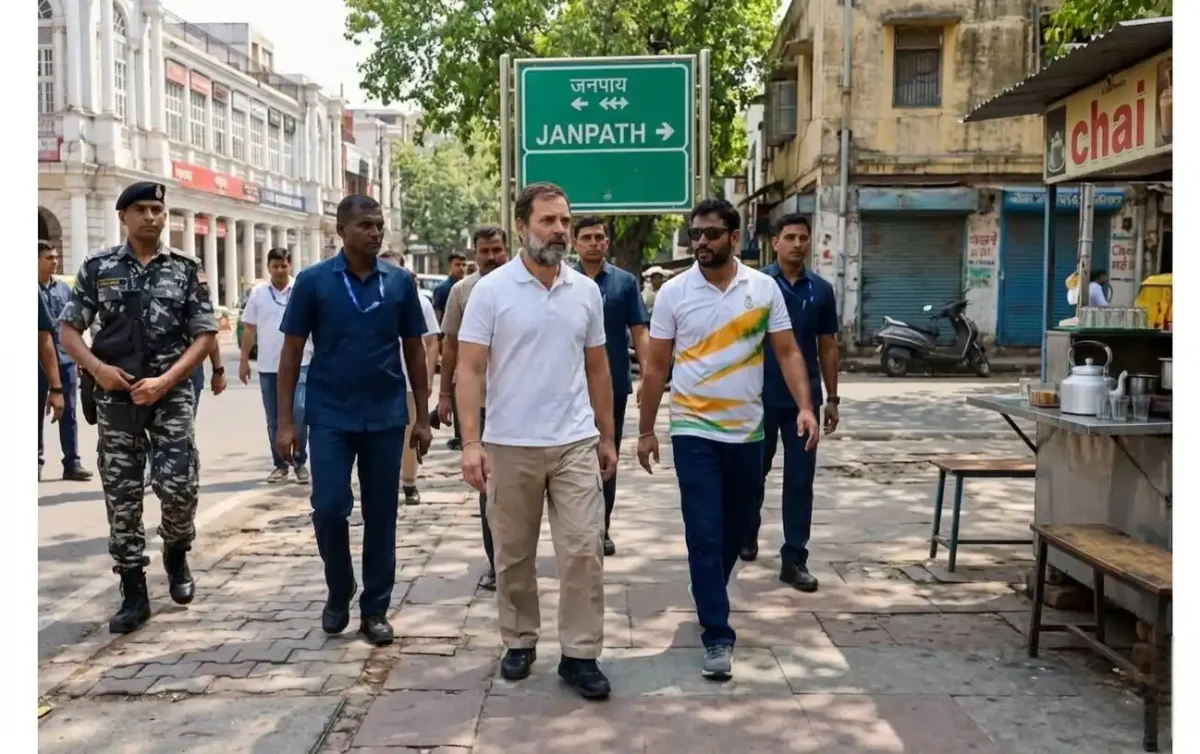 जंतर-मंतर विवाद: राहुल गांधी का थाने के बाहर धरना, FIR की मांग पर अड़े