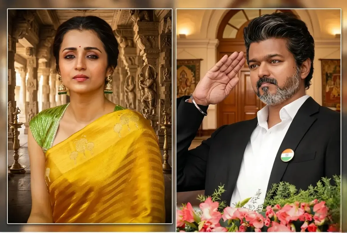 विजय और तृषा के 'सैल्यूट' पर सियासी बवाल, DMK ने कहा- ऐसी बेहूदगी बर्दाश्त नहीं